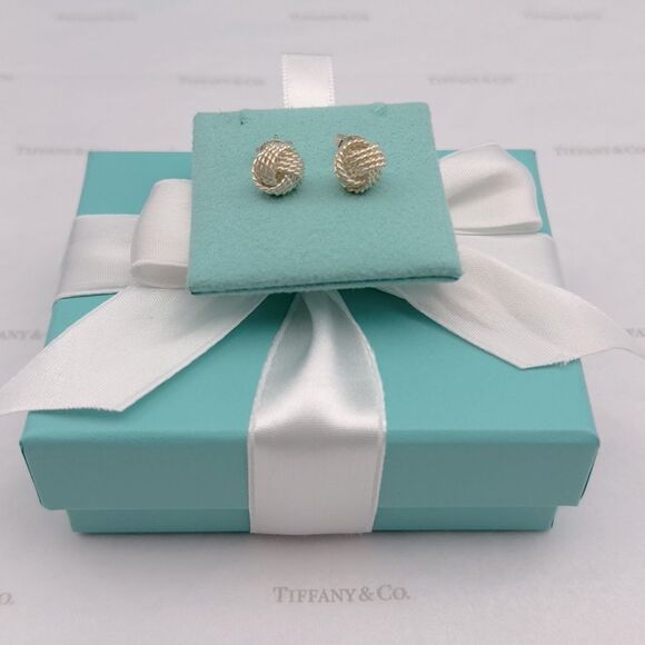 Tiffany & Co. Jewelry - Tiffany & Co. Somerset Twist Knot Earrings Sterling Silver 925 Tiffany’s Pouch